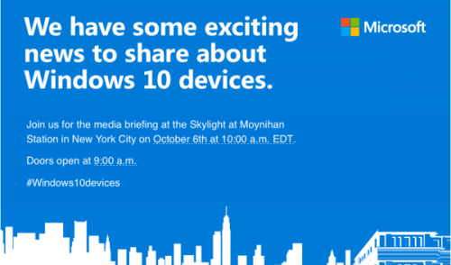 Windows 10 Device Line-Up Might Debut Next Month
