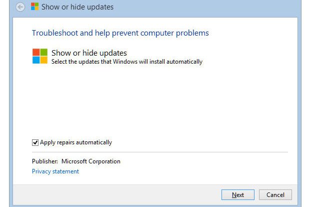 Windows 10 troubleshoot stop automatic updates