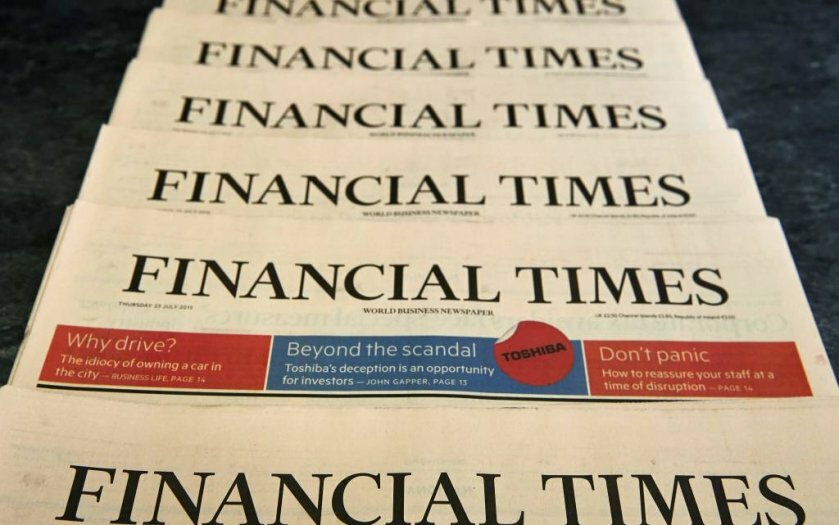 The Financial Times front cover