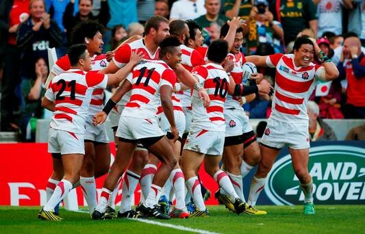 Japan stuns with RWC victory over South Africa photo